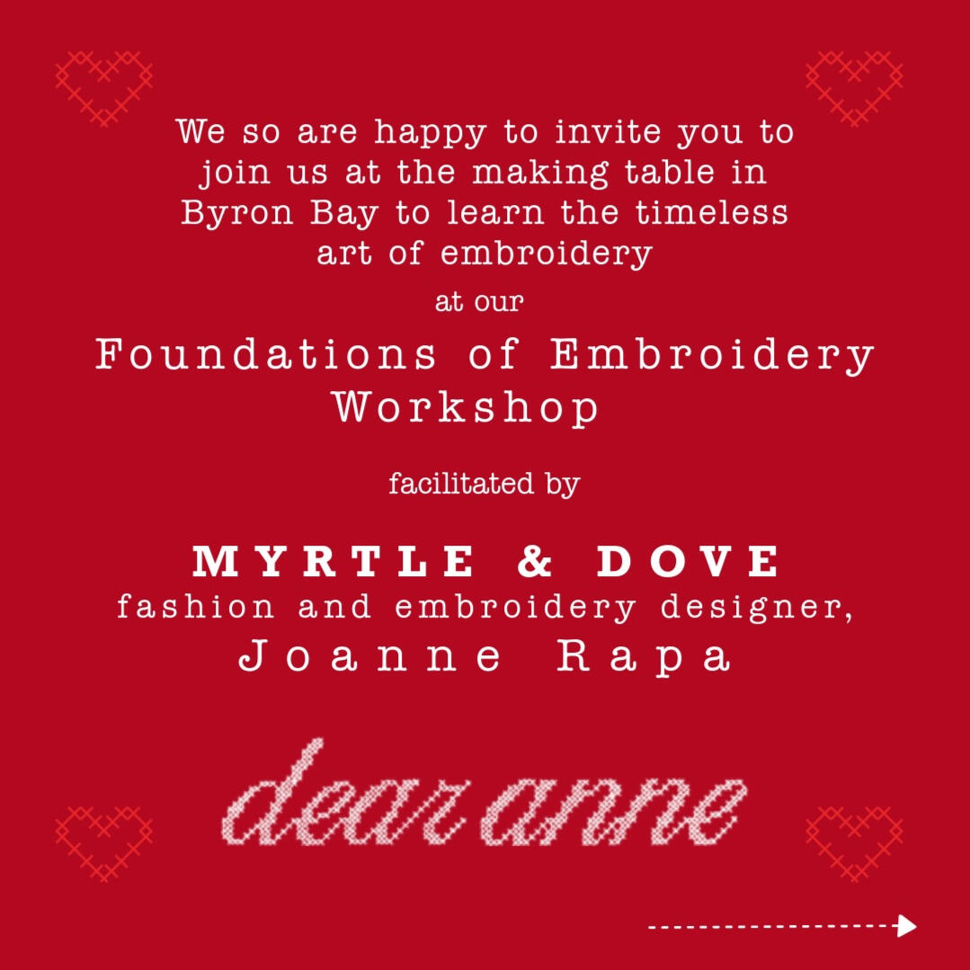 Foundations of Embroidery Workshop